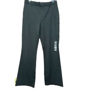 GAP High Rise Flare Black Stretch Career Slacks Casual‎ Trousers Pants Size 10
